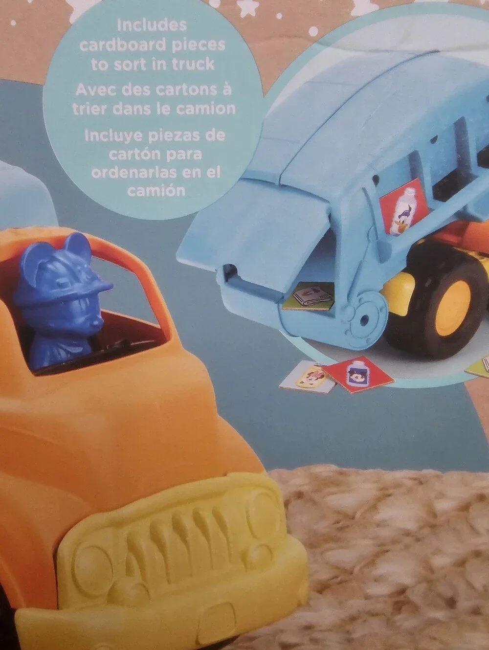 Disney Parks Mickey Mouse Recycling Truck Green Toys NIB Eco Toy Exclusive Kids